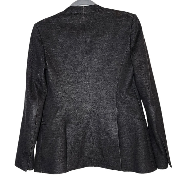 Theory wool-blend grey blazer Jacket. Size 4. Pockets. Open front - Picture 15 of 16